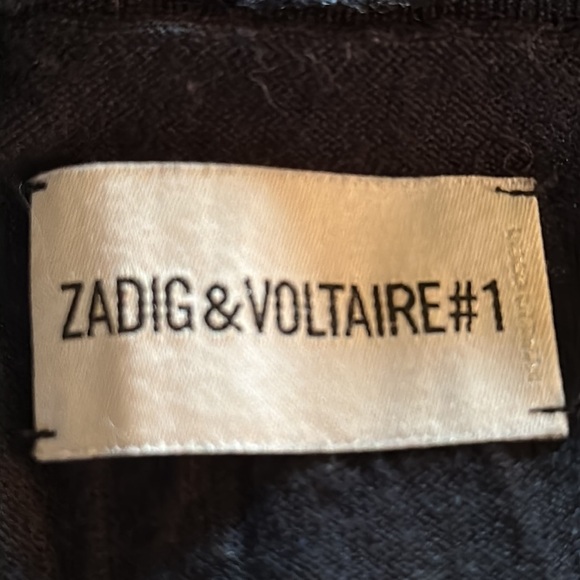 ZADIG & VOLTAIRE Merino Wool Sweater Kansas Bis Size XS Oversized WCMR1119F - Picture 10 of 12